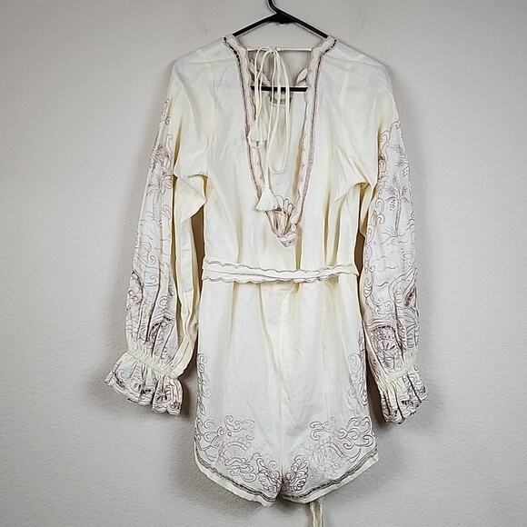 Free People Palmas Embroidered Size XL Romper - Picture 9 of 14